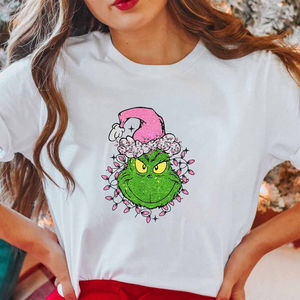 Merry Grinchmas Shirt, Grinch Christmas Shirt, Christmas Lights Pink Grinch Tee
